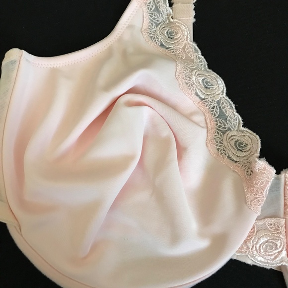 BREEZIES Lace Bra Pink Blush Underwire UltimAir Women’s Plus Size 44DD Size 44E - Picture 4 of 16